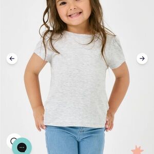 Little Sleepies 18-24M Light Heather Gray Puff Sleeve Tee 🩶